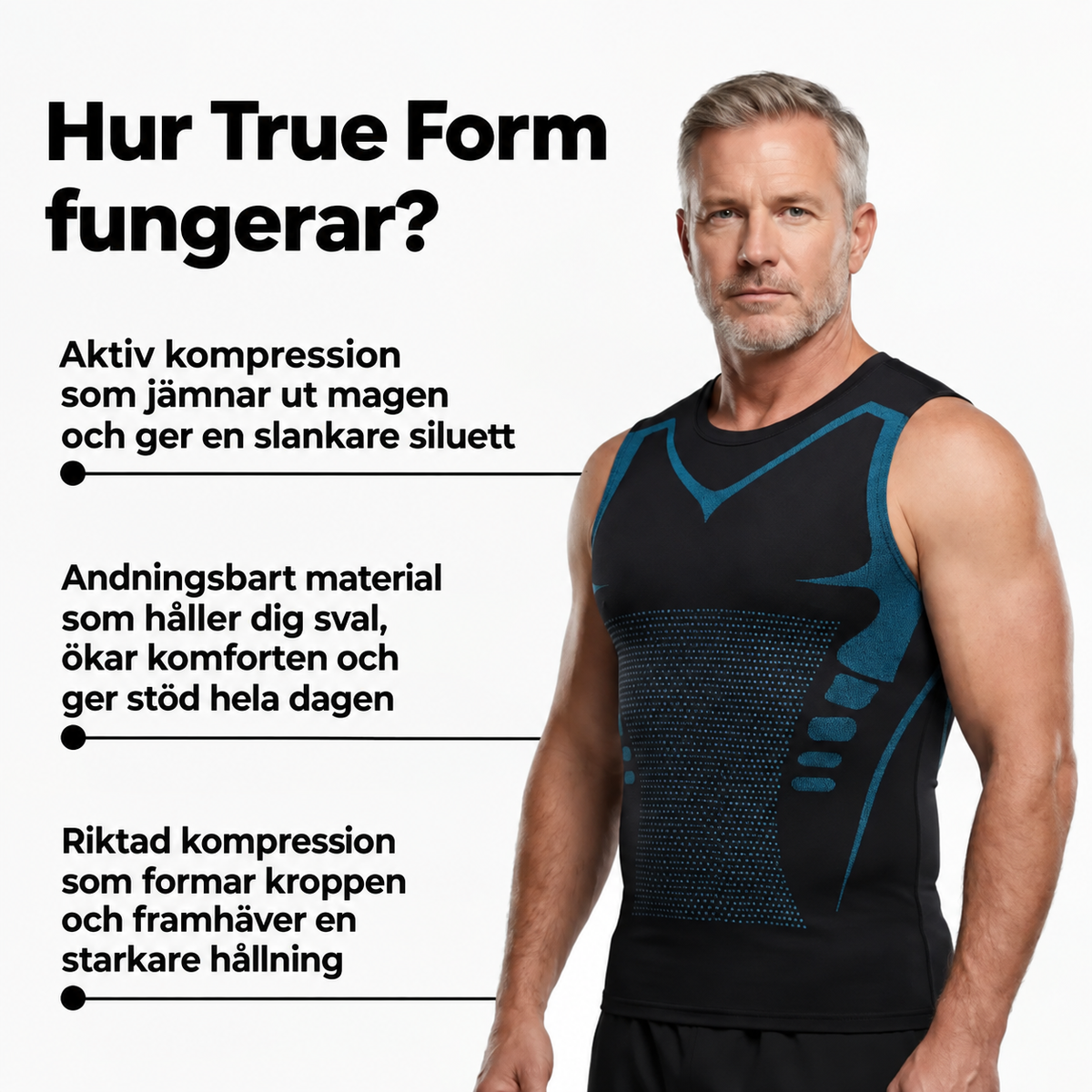 Trueform - Formande Kompressionslinne för Män