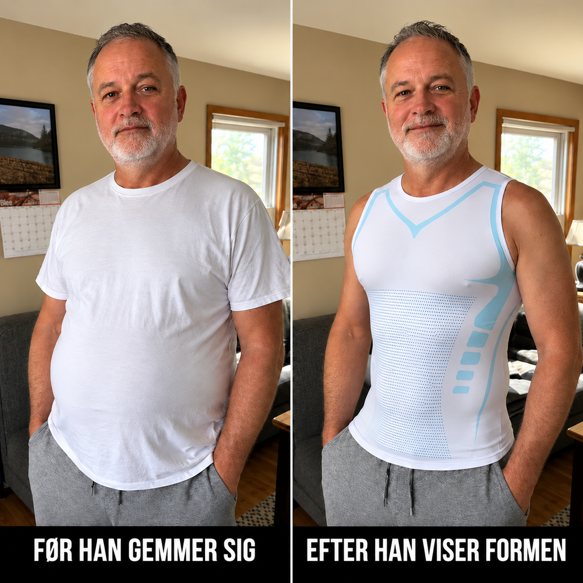 Trueform – Formende kompressionsundertrøje til mænd