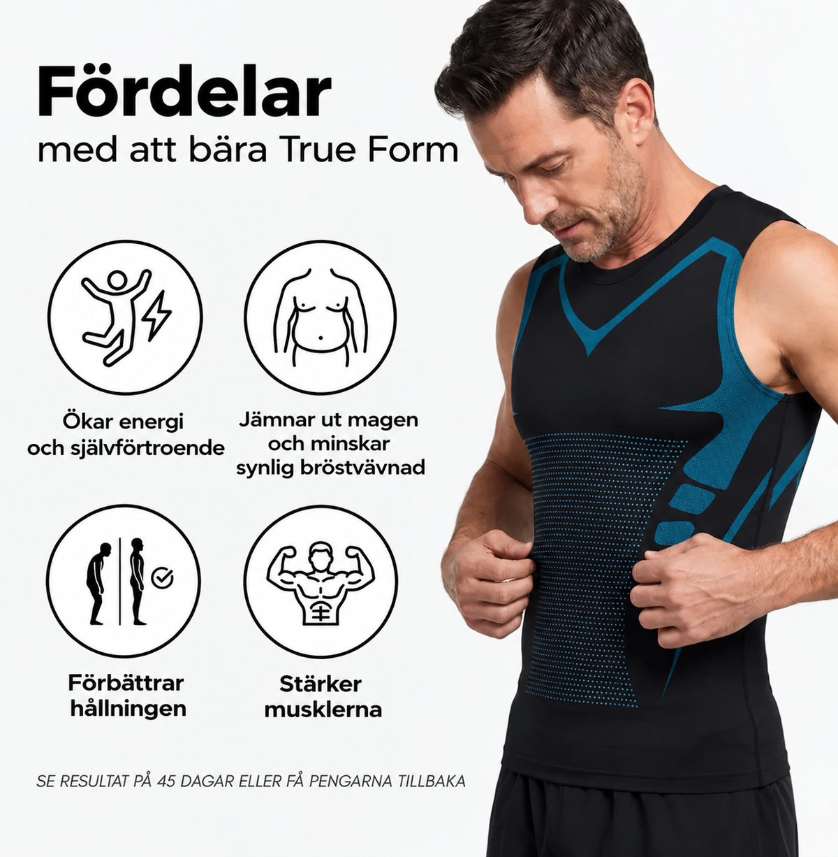 Trueform - Formande Kompressionslinne för Män